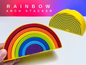 Montessori Rainbow Arch Stacker - Balance Toy Box