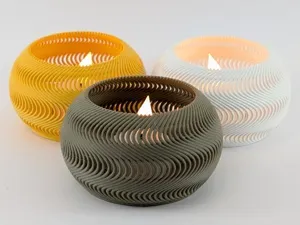 LED Tea Light Holder Skálos – Unda