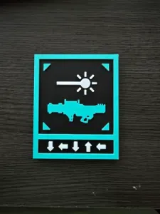Magnetic Helldivers 2 Laser Cannon Plaque