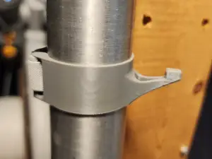 Round pipe mounted tubes