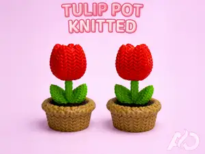 TULIP POT KNITTED