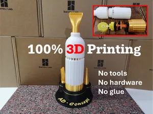Mini Vacuum Cleaner - 100% 3D Print - no hardware