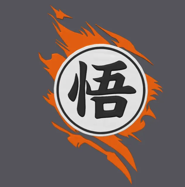 DRAGON BALL Z – GO KANJI WALL ART — Фото 5 из 5