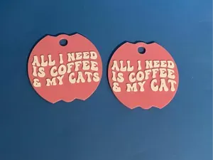 All I need is coffee and my cat(s) lid toppers