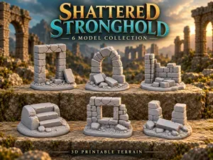 Fallen Block Stone Ruins