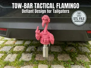 Tactical Flamingo Hitch Cover