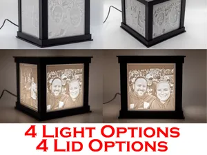 Square Lithophane Light Box