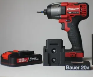 Bauer 20v battery mount (harbor freight)