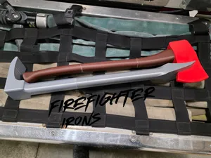 Firefighter Set of Irons - Axe and Halligan Toy