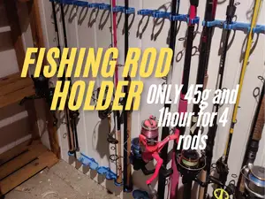 Fishing rod holder vertical
