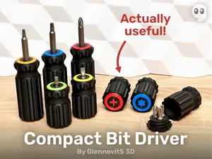 Compact Bit Driver (pocket size screwdriver)