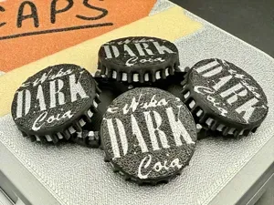 Realistic Nuka Cola Dark Bottle Cap (from Fallout)