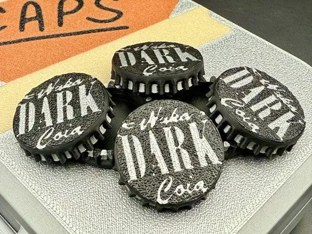 Realistic Nuka Cola Dark Bottle Cap (from Fallout)