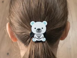 Eisbär Haargummi-Charm / Haar-Accessoire