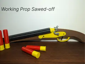 Double Barrel Shotgun Sawed off: Working Prop