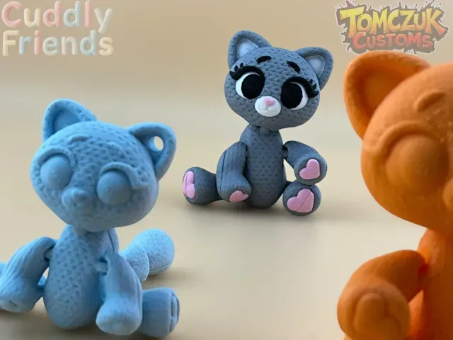 Cuddly Friends: Knitted Articulated Kitty! — Image 9 of 13