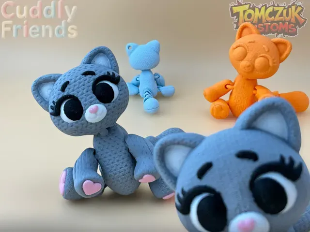 Cuddly Friends: Knitted Articulated Kitty! — Image 3 of 13