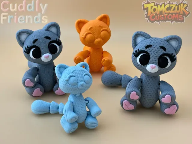 Cuddly Friends: Knitted Articulated Kitty! — Image 7 of 13