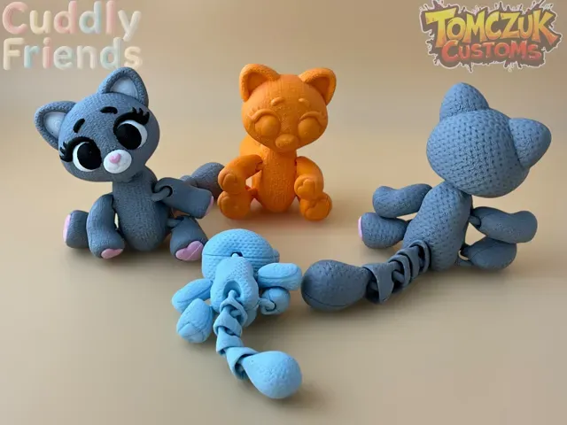 Cuddly Friends: Knitted Articulated Kitty! — Image 8 of 13