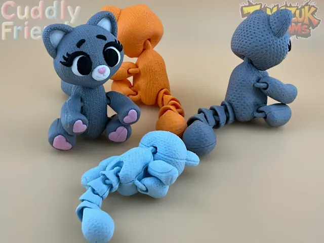 Cuddly Friends: Knitted Articulated Kitty! — Image 6 of 13