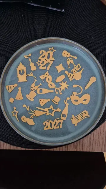 Confetti table happy new year 2027 decoration — Image 2 of 4