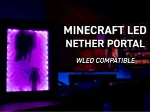 Minecraft Nether Portal LED Lamp (WLED Compatible)