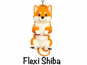 Flexi Shiba Keychain