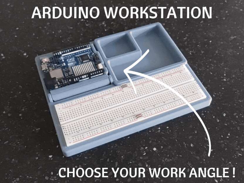 Adjustable Arduino UNO Breadboard Workstation