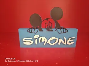 Simone nome da scrivania topolino disney