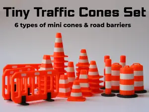 Tiny Traffic Cones Set