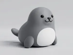 Kawaii Cute Seal Figure