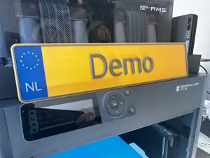 Adaptable Dutch license plate (Netherlands)