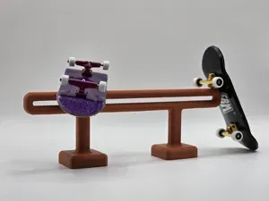 Fingerboard Oval Grind Hand Rail Skate Trick