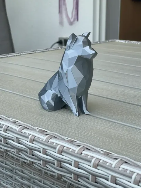 Low Poly - Shetland Sheepdog — Image 12 of 13
