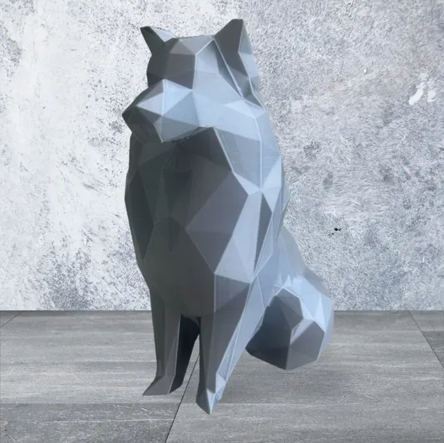 Low Poly - Shetland Sheepdog — Image 6 of 13