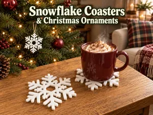 Snowflake Coasters & Christmas Tree Ornaments