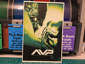 Alien vs. Predator Movie Poster - Hueforge Art