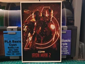 Iron Man 2 Movie Poster - Hueforge Art