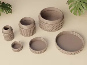 KnurlVault Parametric Threaded Container