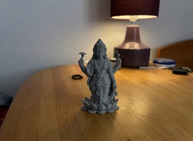 Lakshmi Goddess Figurine – Hindu Spiritual Statue — Image 2 of 2