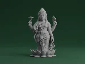 Lakshmi Goddess Figurine – Hindu Spiritual Statue