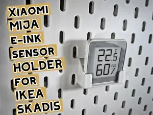 Xaomi Mija E-ink sensor holder for Ikea Skadis