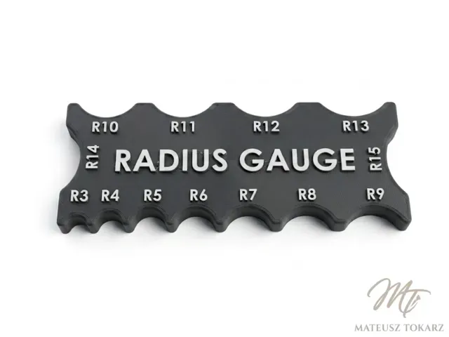 Radius Gauge Card (R3 to R15) | Measuring Tool
