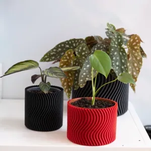 WAVY vase mode flowerpot planter, desk organizer