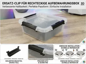 Ersatz-Verschlussclip für Action Aufbewahrungsbox
