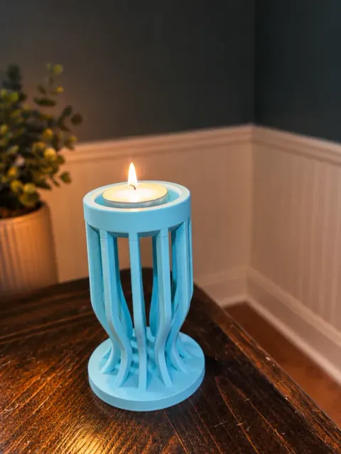 Ribbon Glow Tea Light Holder | Modern Slat Holder — Фото 2 из 2