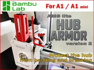 V.2 AMS Lite Armored Hub fix for A1 & A1 Mini