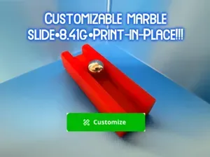 Customizable marble slide•8.41g•Print-in-Place!!!