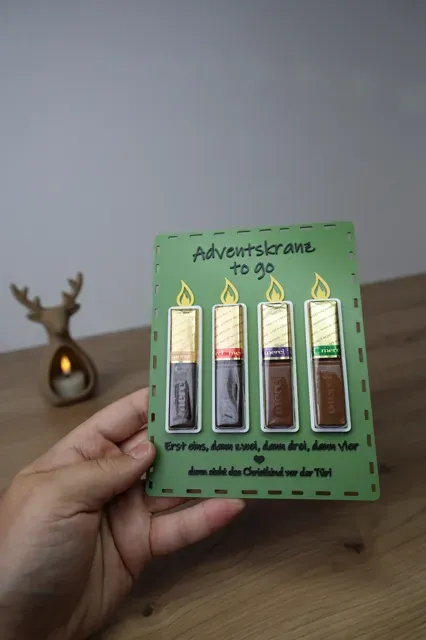 Adventskranz To Go – Schokoladenhalter für Merci — Фото 12 из 12