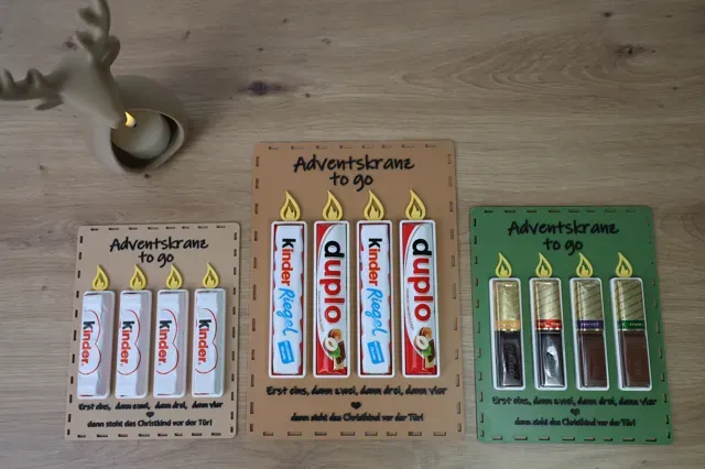 Adventskranz To Go – Schokoladenhalter für Merci — Фото 10 из 12